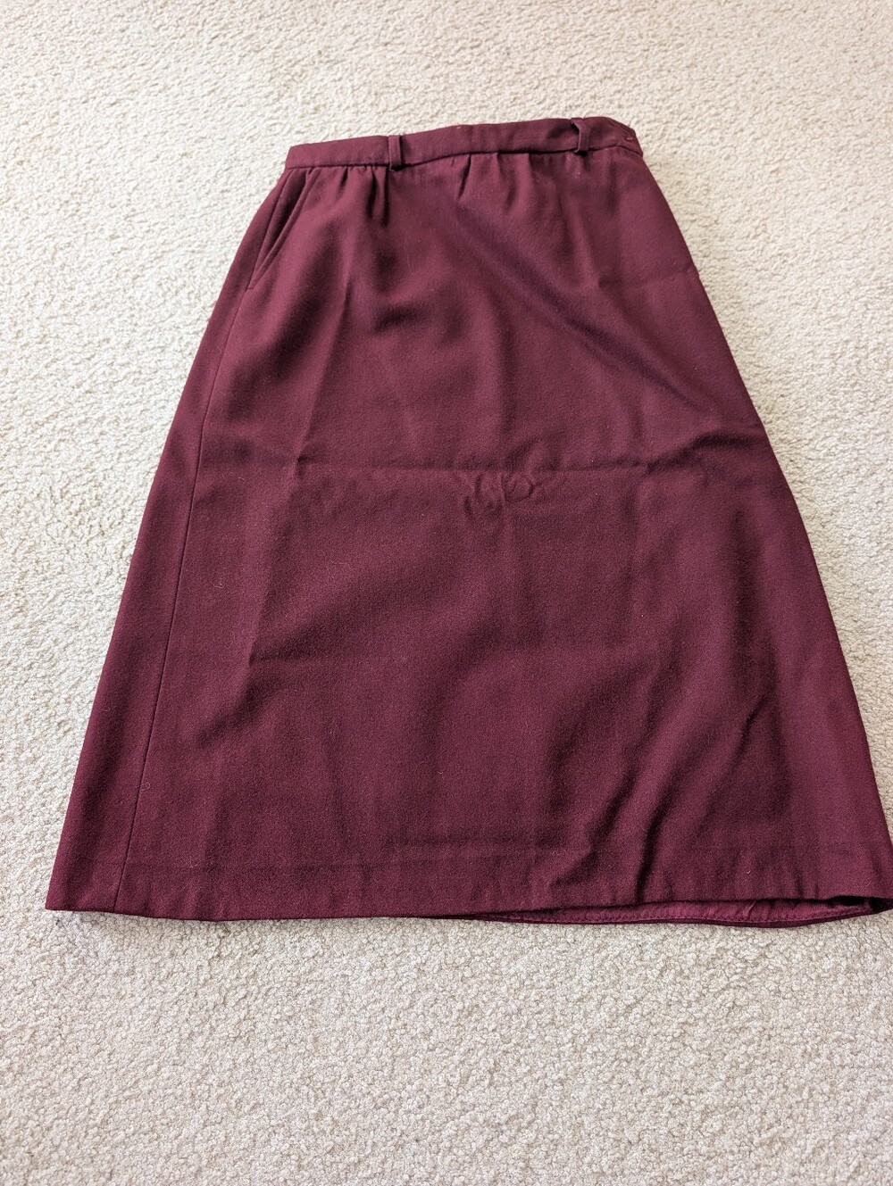 Pendleton Vintage Wine Midi A-Line Skirt